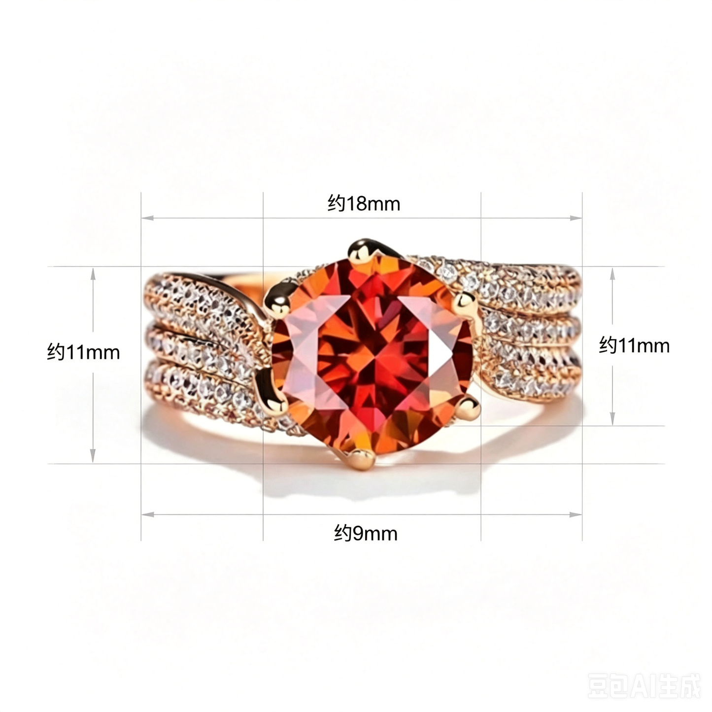 Fashion Jewelry Colored Gemstone Rings 64231