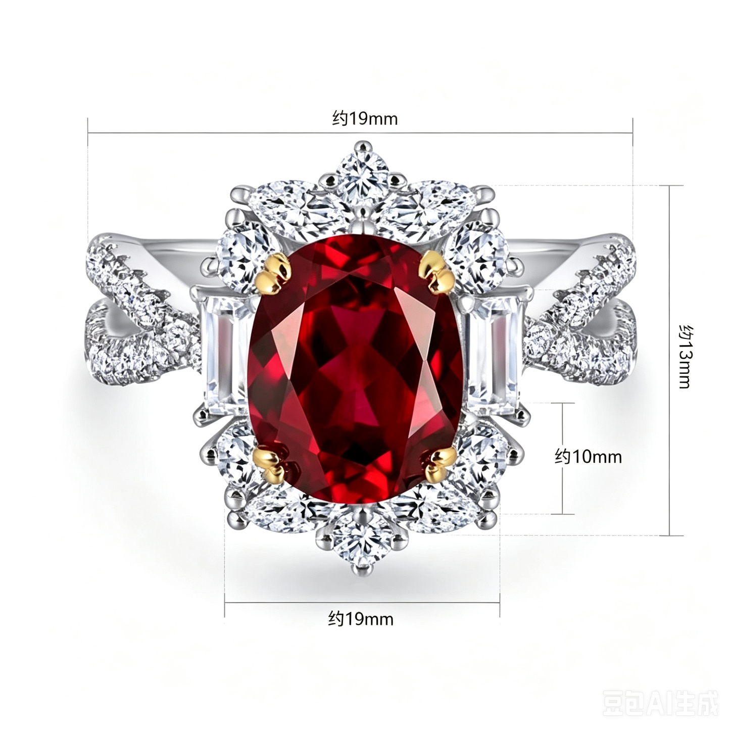 Fashion Jewelry Colored Gemstone Rings 67345
